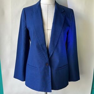 Blue padded blazer